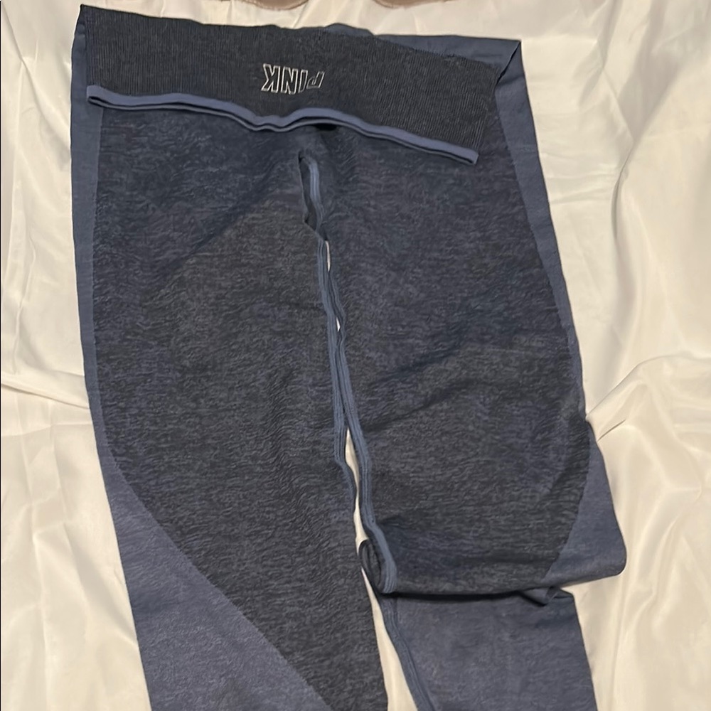 PINK Victoria's Secret Blue Leggings Sleek Fit